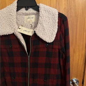 White Crow Women's Red Plaid Jacket